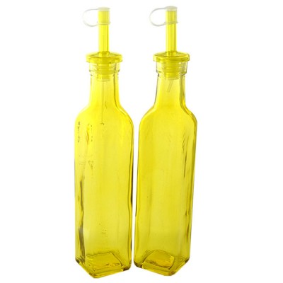 181108-YL-9 0z. YELLOW OIL & VINEGAR BOTTLE 